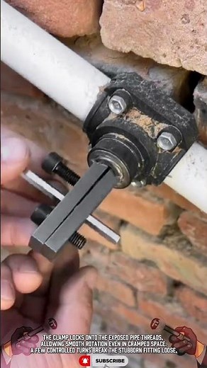 Simple Wrench Tool Useful for Clamp Grip to Extract Stuck Pipe Threads #ToolHolder