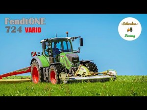 Fendt 724 Vario mit Fendt ONE am mähen | Berle Industrie