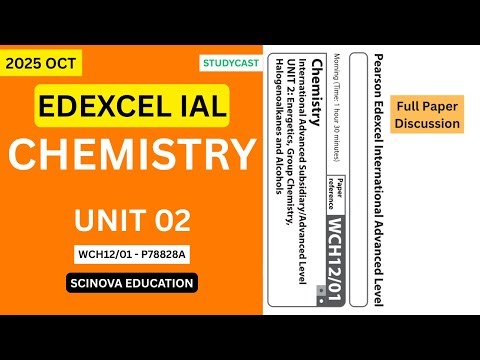 Edexcel IAL - Chemistry | 2025 October - Unit 02 | Full Paper Discussion