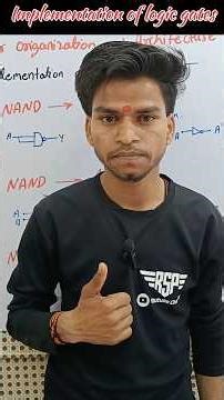 Implementation of logic gates with truth table NAND to OR NOT AND #logicgate #shorts #computer #op