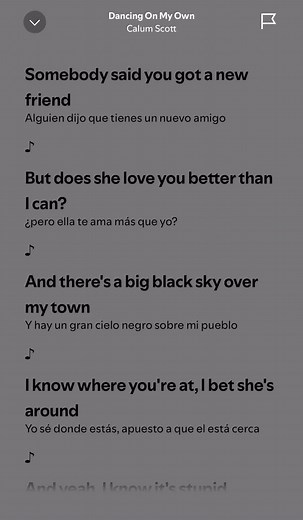 Dancing On My Own Song Lyrics