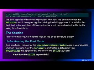 Resolving Unresolved External Symbol Errors in Visual Studio