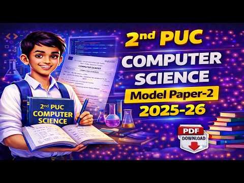 2nd Puc Computer Science Model Paper-2 2025-26