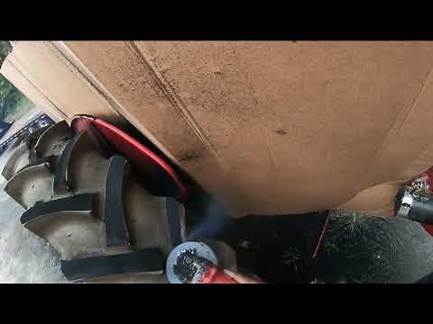 Cutting Tires again for the Tractor Pull Saturday