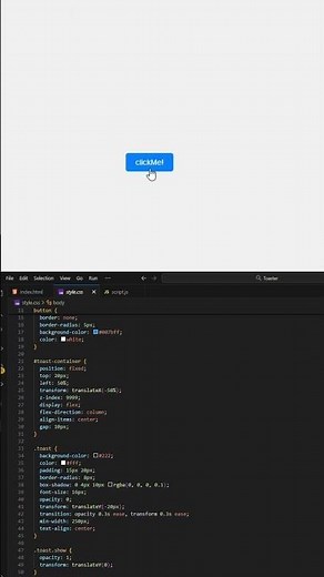 How To Make Custom Toast Notification in JavaScript | Step-by-Step For Beginners