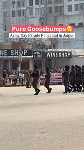 Army Day Parade Rehearsal in Jaipur🇮🇳 A Pure goosebumps moment.🤌🏻 Which regiment can you spot? | Jaipurdronie