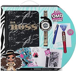 LOL Surprise OMG Fashion Journal – Secret Electronic Password Journal Notebook with Real Watch & Invisible Ink Pen Storage of Secret Diary Cute Journal for Girls