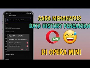 Cara Hapus Data Riwayat Pencarian di Browser Opera Mini