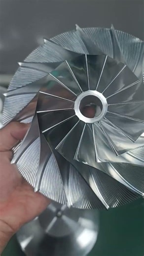 5 axis cnc machining impeller #5aixscncmachining #5axismachining