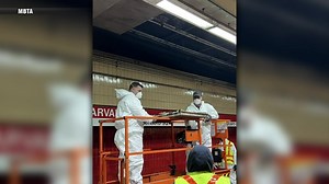 MBTA removes dozens of ceiling tiles along the Red Line after one falls, nearly hits rider at Harvard station