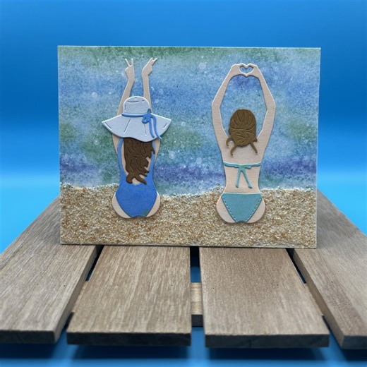 Handmade Beach Theme Greeting Card - Etsy