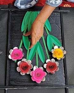 7.8K views · 58 reactions | Best out of waste material using for wall decor #best #craft #fun #easy | Creative ViNii | Facebook