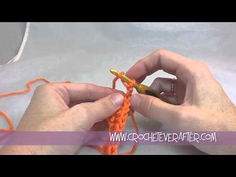 Half Double Crochet Tutorial #2: HDC in First Stitch of Row