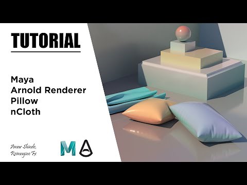 Dynamic nCloth Pillow In Maya And Arnold Renderer - Tutorial