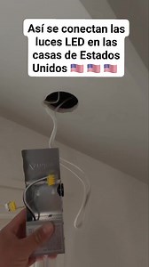 293K views · 3.7K reactions | Así conectamos las luces LED en las casas de Estados Unidos #construction #electricidad #light #reels #viral #usa #mexico | Nica en New York | Facebook