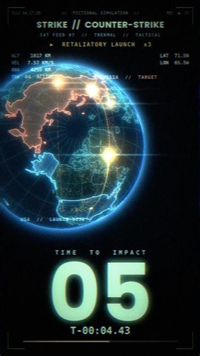 ☢️ 10 Second Nuclear War Timer – US vs Russia Strike Countdown #10SecondTimer #Countdown