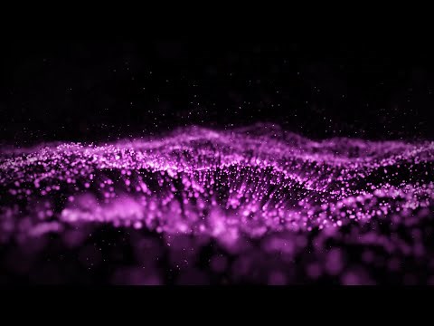 Wave Of Purple Pink Particles Overlay Motion Background Video
