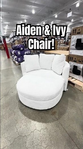 Aiden & Ivy Holley Accent Chair with Ottoman at Costco: Stylish & Extra Comfy! 🛋️✨