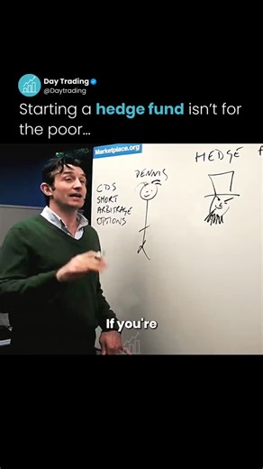 Day Trading on Instagram: "Starting a hedge fund isn’t about chasing massive returns. It’s about surviving pressure, losses, and constant scrutiny long enough to earn trust. The early years are less about being right and more about staying disciplined when things go wrong. Every drawdown is questioned, every decision is examined, and patience gets tested daily. Investors don’t back funds just for one good year. They look for consistency, risk control, and how a manager behaves under stress. Anyo