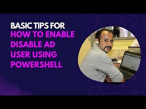 How to enable disable AD user with PowerShell commands