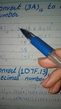Convert Hexadecimal to Decimal #hexadecimaltodecimal #hexadecimal #decimal #shorts #mathclasschannel