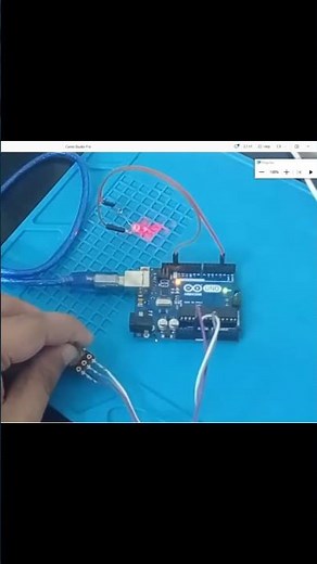 Arduino and Potentiometer min project tutorial. #circuit #electronic #coding