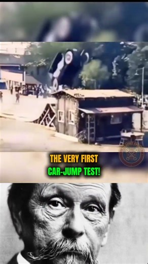 The First Recorded Car-Jump Attempt of 1922 🚗🦘🗝️ #CarJump #1922History #AutoStunts #VintageCars #car
