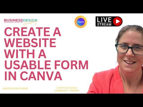 How to create a website with an editable form in Canva in a few minutes #canva #canvassador