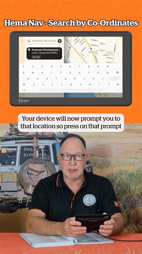 Hema Nav | How to Search By Co-Ordinates