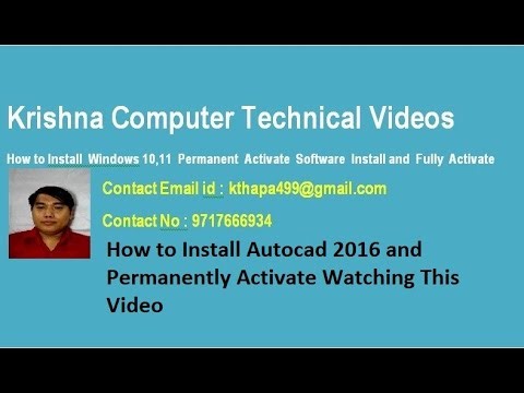 How To Install Autocad 2016 and Permanently Activate Watching This Video