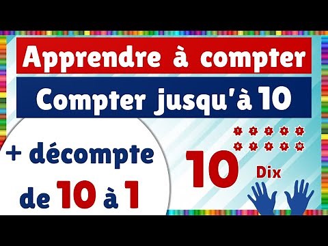 Learn to count to 10 + count from 10 to 1