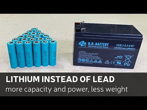 How To Convert 12v 9Ah Lead Acid Battery Into 12v 14Ah Lithium-Ion Battery Pack