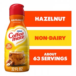 Coffee mate Hazelnut Liquid Non-Dairy Coffee Creamer, 32 fl oz