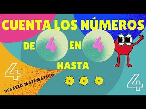 "Números en Ascenso: Descubriendo la Secuencia de 4 en 4 hasta 100" en ESPAÑOL
