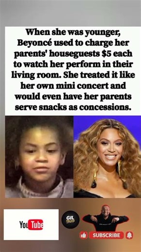 🎤💰 BORN A BUSINESSWOMAN! YOUNG BEYONCÉ CHARGED $5 TO WATCH HER PERFORM AT HOME! AS A KID!#shorts"