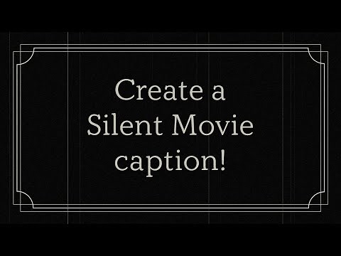How to Create a Silent Movie Caption Card | After Effects Tutorial
