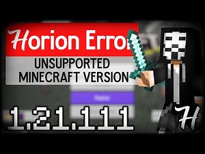 Hacked Clients 1.21.111 Unsupported Minecraft Version & Crash FIX | Horion