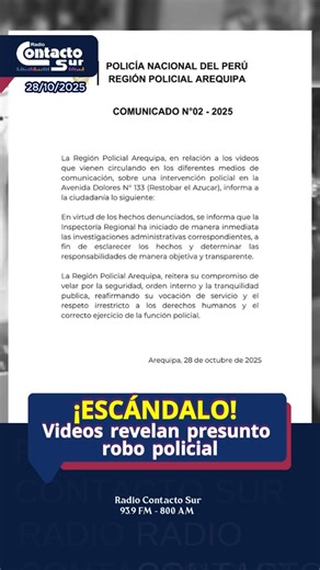 50 reactions · 57 shares | Escándalo en la policía  en arequipa pese las evidencias de los videos aún no existe pronunciamiento por parte de los altos mandos | Wilder Campos Apaestegui | Facebook
