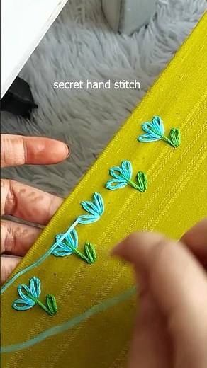 how to do very easy quick tutorial lace stitch #handembroidery #shortvideo