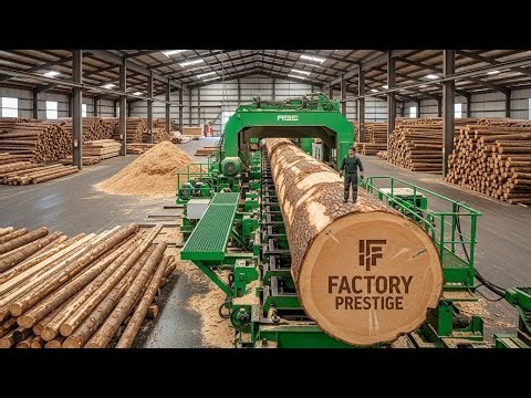 Inside the Sawmill Factory – (Full Process) How Million-Dollar Lumber Is Made