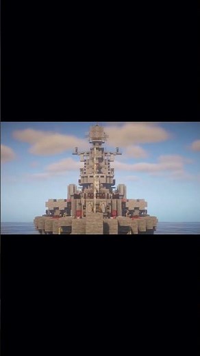 How to build a Military Ship in Minecraft (Slava Class)