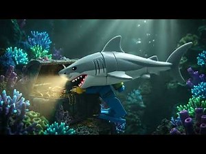 LEGO Deep Sea Adventure: Shark Attack & Treasure Hunt! (Ai)