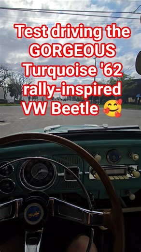 Quick test drive of an 1835cc '62 VW beetle after a tune-up and service- One of the nicest around!
