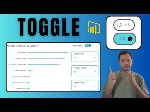 Power BI Toggles Using Bookmarks – Fully Customisable & Simple