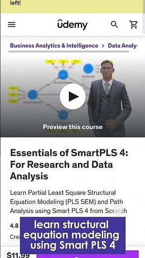 Essentials of SmartPLS 4 for Research and Data Analysis #research #smartpls #udemy