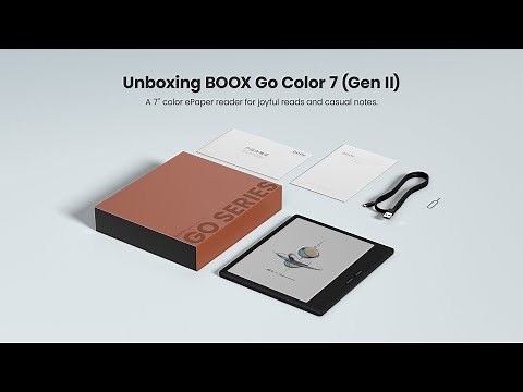 BOOX Go Color 7 (Gen II) Official Unboxing
