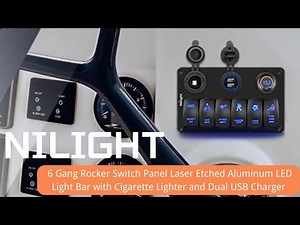 🔌 Nilight 6 Gang Rocker Switch Panel Review | All-in-One Power, Charging & Voltage Control (12V–24V)
