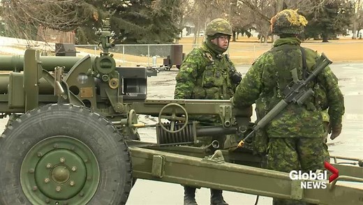 Army reserve soldiers take part in military exercises in Lethbridge