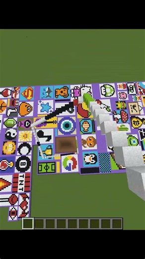 Satisfying Sand Art In Minecraft! Making Ferrari Logo Pixel Art #shorts #gaming #minecraft