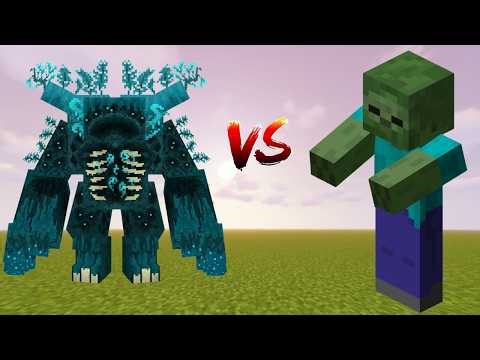 How many Warden wants kill 100 Zombies Minecraft mob battle